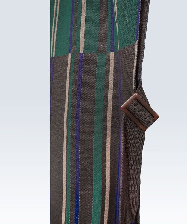 COQ CROSS STRIPE ロングベスト グリーン