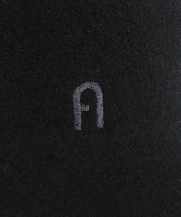 MOONBAT FURLA(フルラ) バスク つば裏ラインクロッシェハット 日本製 ブラック