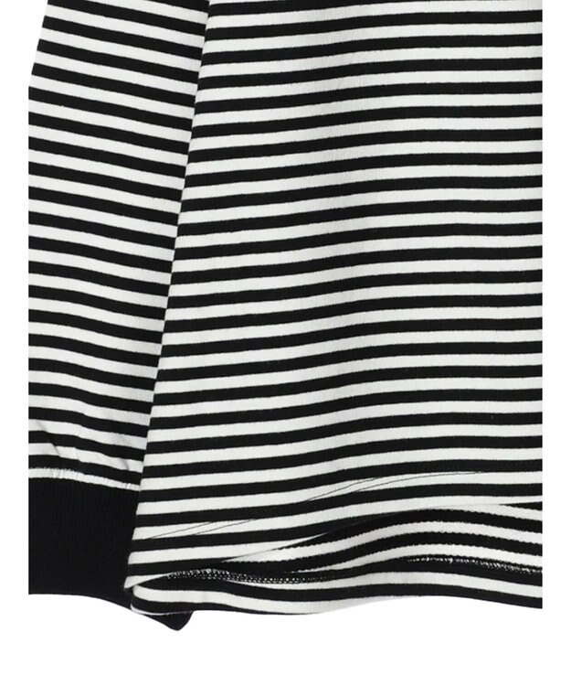 AMERICAN HOLIC 刺繍ロゴミニ裏毛ボートネックチュニック Border