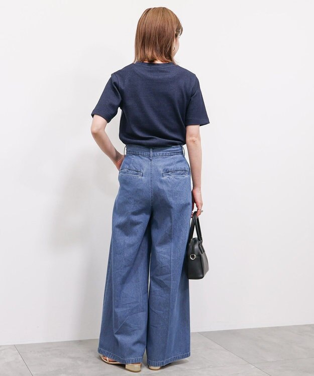 AMERICAN HOLIC ライトオンススーパーワイドデニム Light Indigo