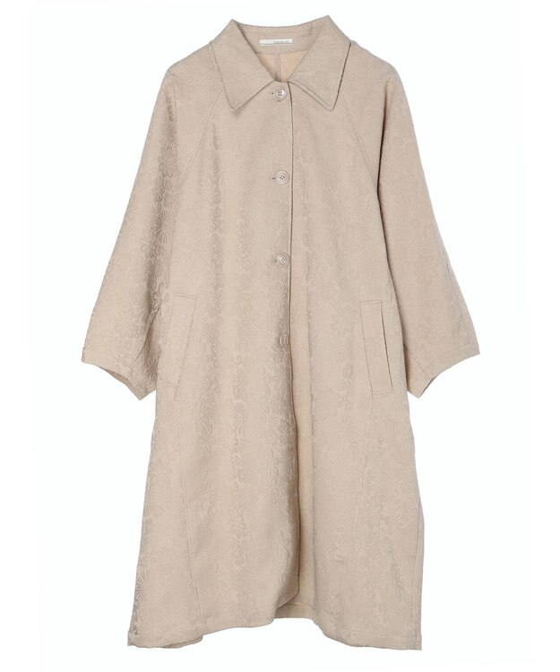 Green Parks ・ＥＬＥＮＣＡＲＥ　ＤＵＥ　ジャカードステンカラーコート Beige