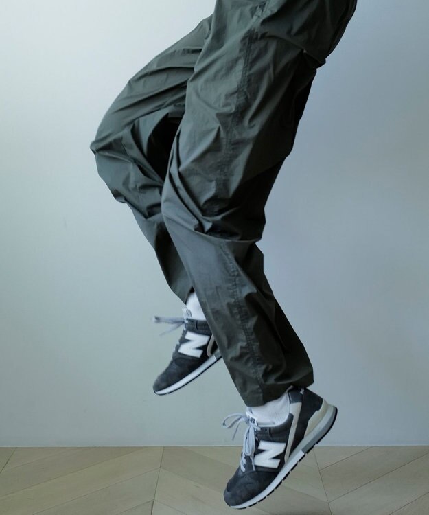 UNFILO MENS LIGHT MOVE ワイドパンツ カーキ