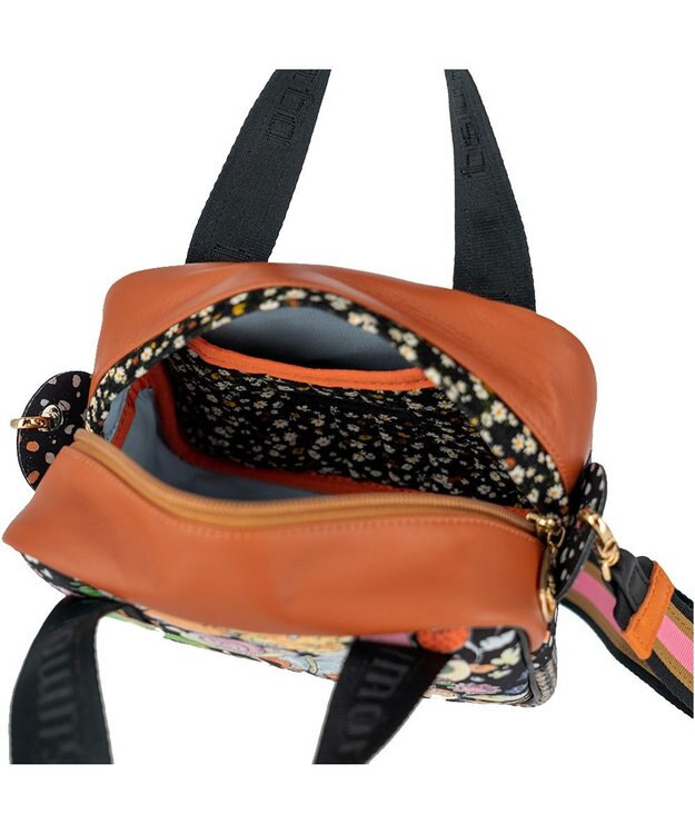 tsumori chisato CARRY マルチチェック 2way ミニボストン ハンドバッグ ショルダーバッグ ブルー