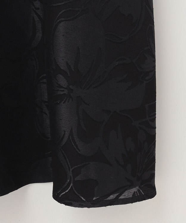 自由区 【XSサイズ～/洗える】フラワーオパール ワンピース ネイビー系