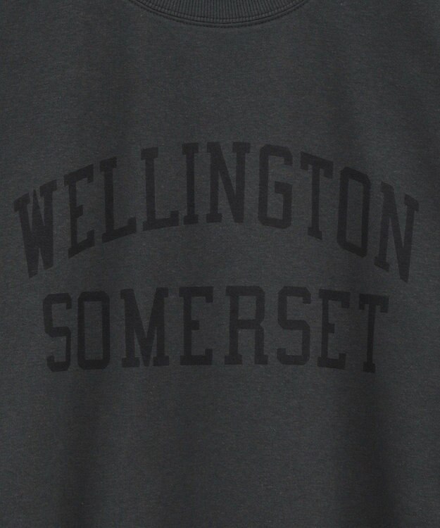 Green Parks オーバーサイズロゴ裏毛プルオーバー Charcoal Gray