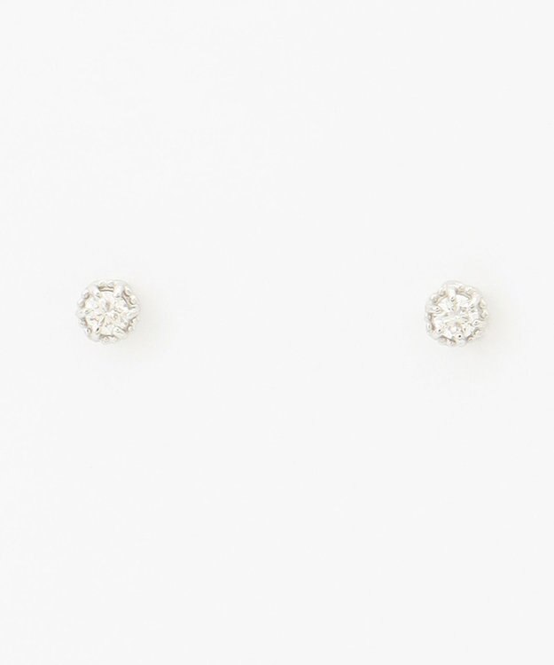 TOCCA 【WEB限定】FLORA PLATINUM DIAMOND PIERCED EARRINGS プラチナ ダイヤモンド ピアス プラチナ