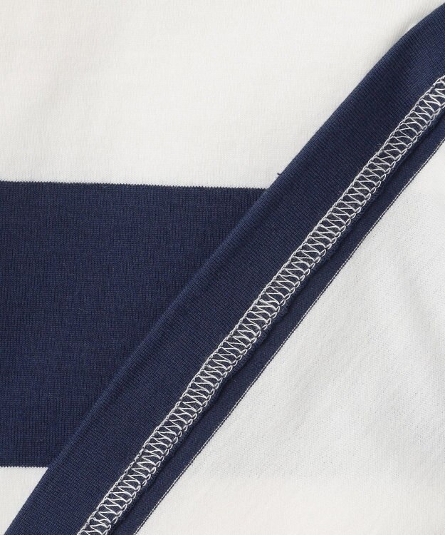 J.PRESS KIDS 【110-130cm】J.ボーダー ラガーシャツ ネイビー系1