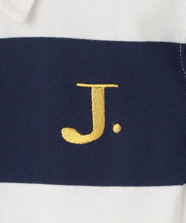 J.PRESS KIDS 【110-130cm】J.ボーダー ラガーシャツ ネイビー系1
