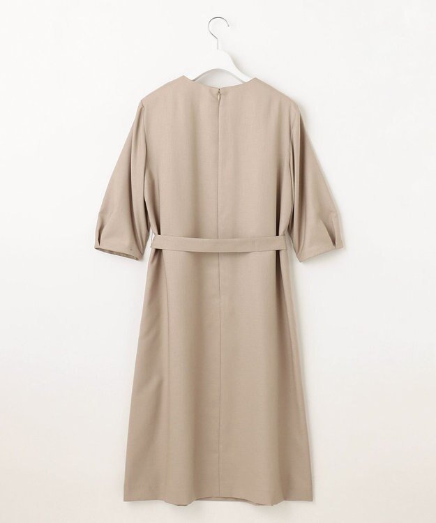 J.PRESS LADIES S 【セットアップ対応・洗える・UVケア・速乾】 OXIJEWELストレッチ ワンピース ベージュ系