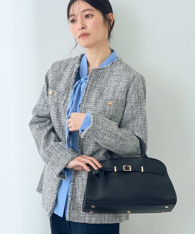 YECCA VECCA 【story.】ベルトハンドバッグ Black