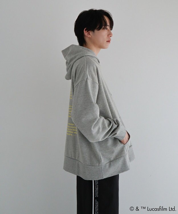 Green Parks ＳＴＡＲ　ＷＡＲＳ／イントロプリントスウェットパーカー Gray Mixture