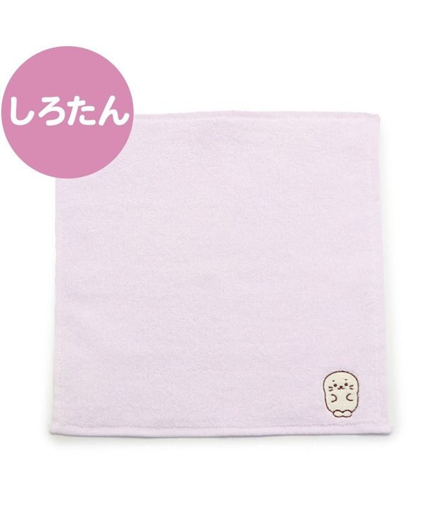 Mother garden しろたん 無撚糸 ミニタオル 刺繍 ワンポイント入り 《単品》 しろたん