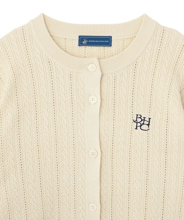 AMERICAN HOLIC 【BEVERLY HILLS POLO CLUB】ニットカーディガン Ivory