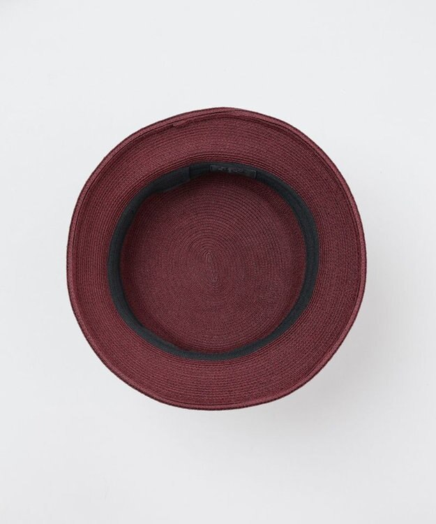 AURORA 【 LANVIN COLLECTION（ランバン コレクション） 】シルクブレードクロッシェハット ワイン