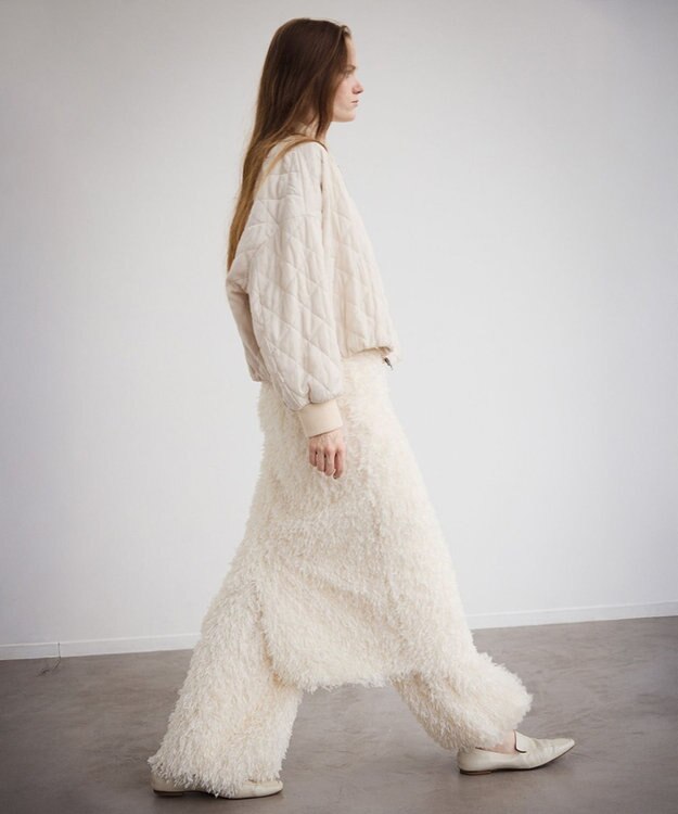 NAVE 【ReNAVE・軽量/手洗い可】ライトキルティングブルゾン アイボリー系