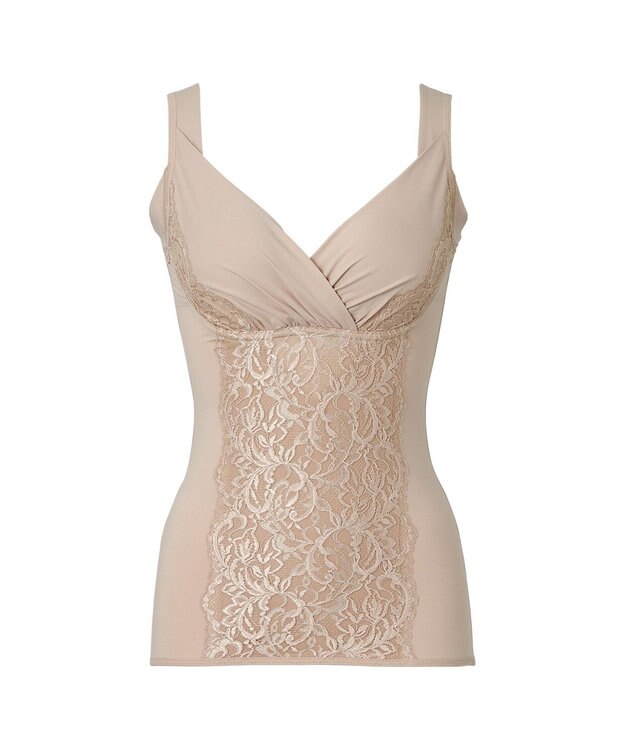 BRADELIS New York 【BRADELIS NewYork peace】綿混トリプルキャッチFITブラキャミ23 ブラデリス 補正下着 シェイパー ナチュラルベージュ