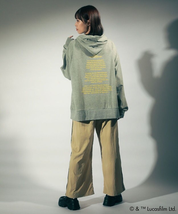 Green Parks ＳＴＡＲ　ＷＡＲＳ／イントロプリントスウェットパーカー Gray Mixture