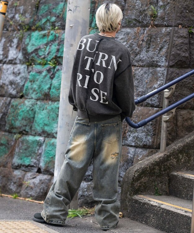 WEGO 【ユニセックス着用ITEM】ヴィンテージグラフィックドッキングプルオーバー 柄1