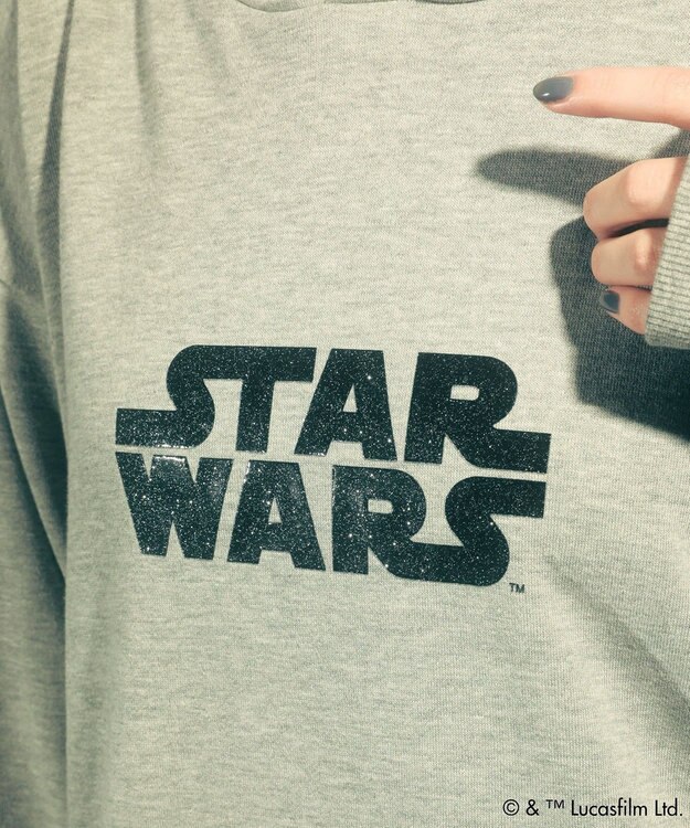 Green Parks ＳＴＡＲ　ＷＡＲＳ／イントロプリントスウェットパーカー Gray Mixture