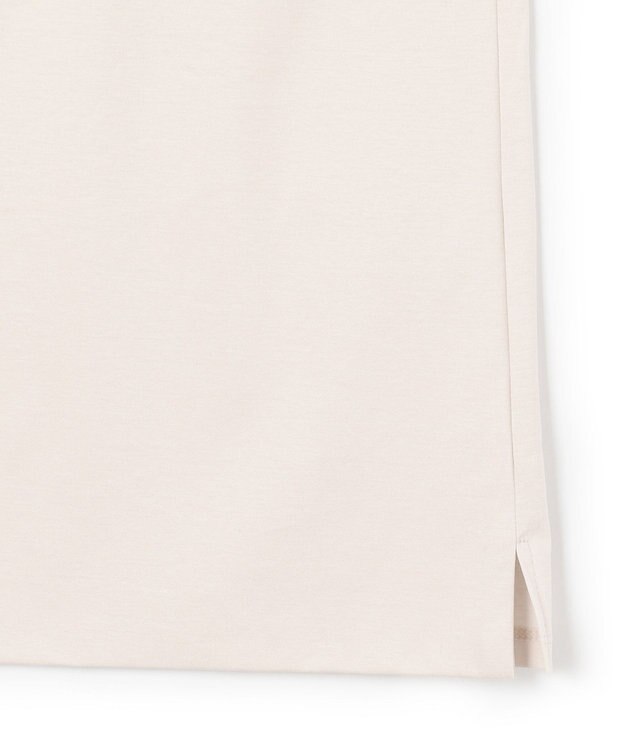 23区 【洗える】ダブルスムース スクエアネック カットソー アイボリー系