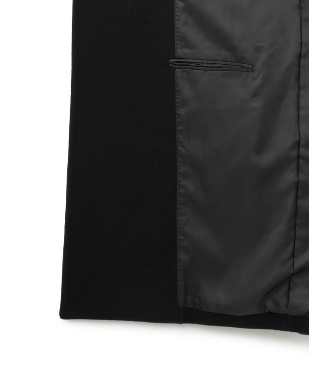 BEIGE， 【WEB限定】BORNIOL / ビックカラーコクーンコート Black