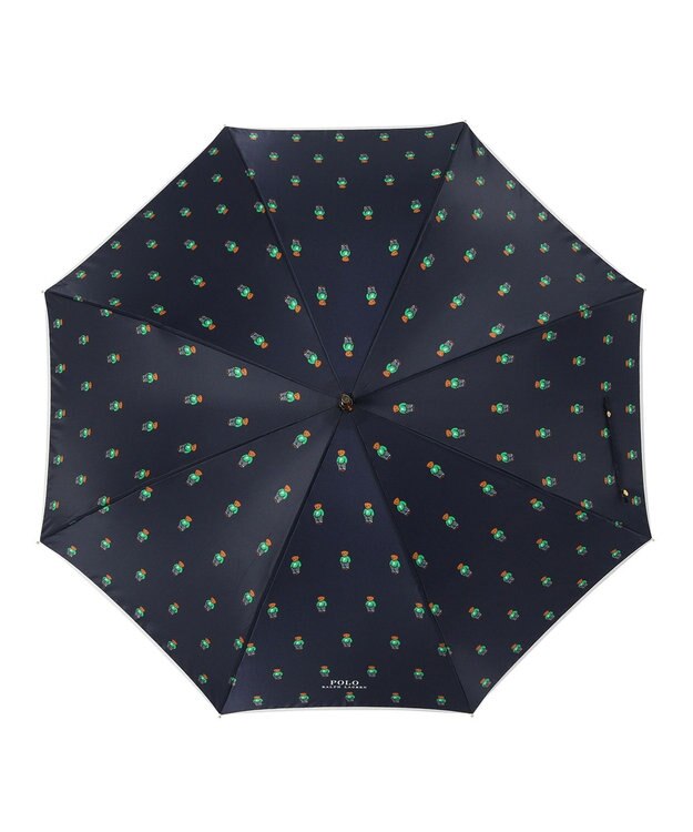 MOONBAT POLO RALPH LAUREN 長傘 FLAG BEAR ツイル ネイビーブルー