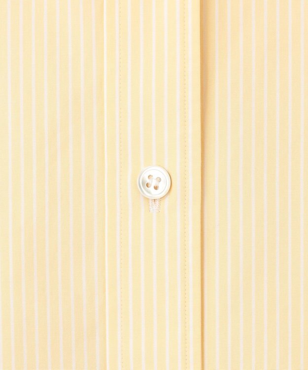 23区 S 【Oggi4月号掲載/洗える】CANCLINI バンドカラー シャツ レモンイエローストライプ