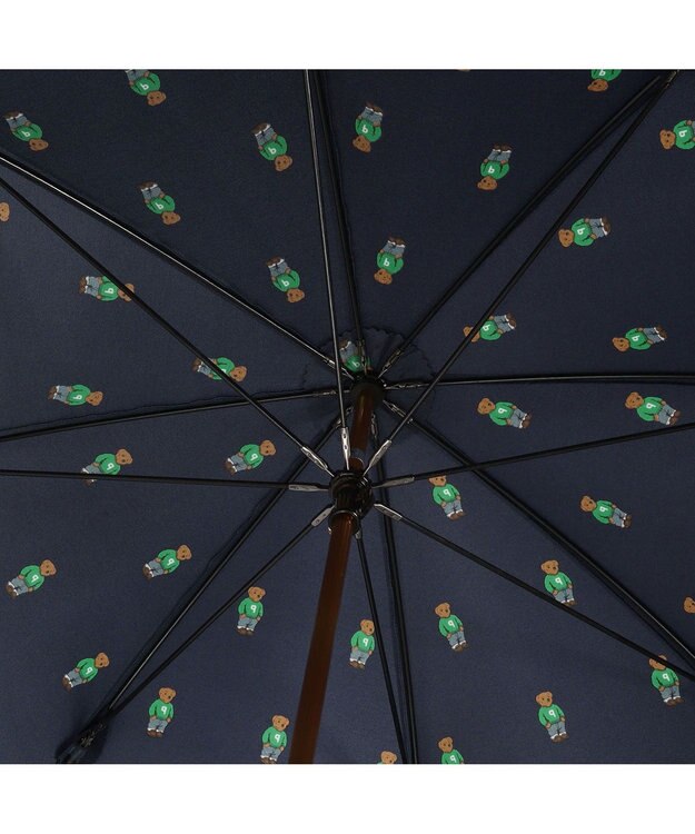 MOONBAT POLO RALPH LAUREN 長傘 FLAG BEAR ツイル ネイビーブルー
