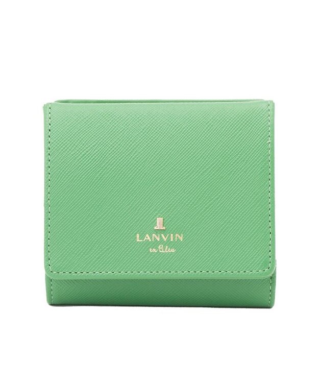 LANVIN en Bleu リュクサンブールカラー 外ボックス二つ折り財布 グリーン