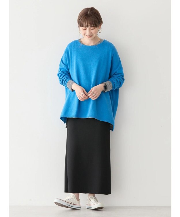 AMERICAN HOLIC ＢＩＧニットプルオーバー Blue