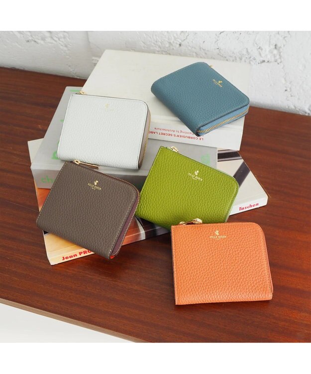 PELLE BORSA コンパクト財布 Reinette Goods レネットグッズ 4797 サーモンオレンジ