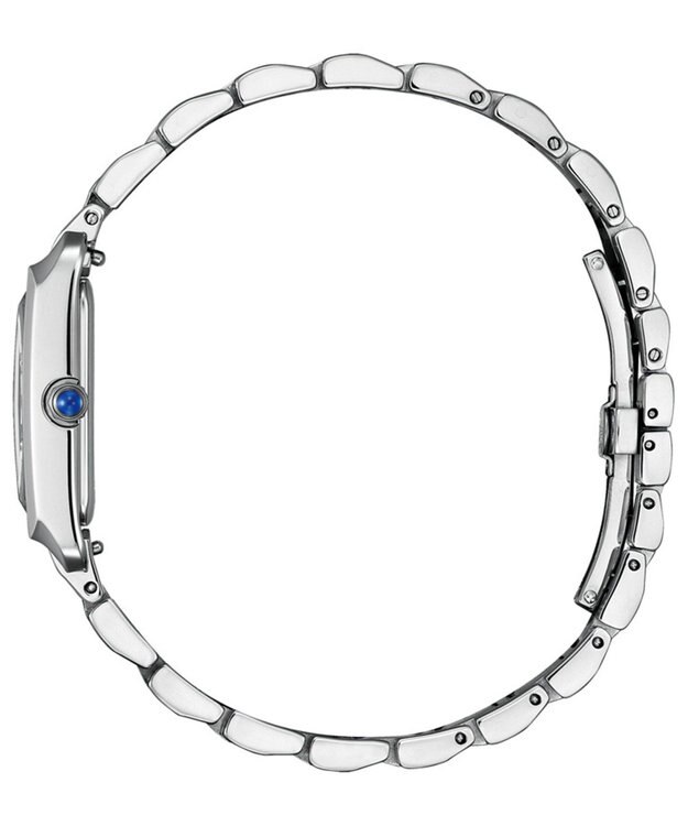 CITIZEN 【人気の長角ケース】電池交換不要の光発電エコ・ドライブ ウオッチ EW5620-55A シルバー