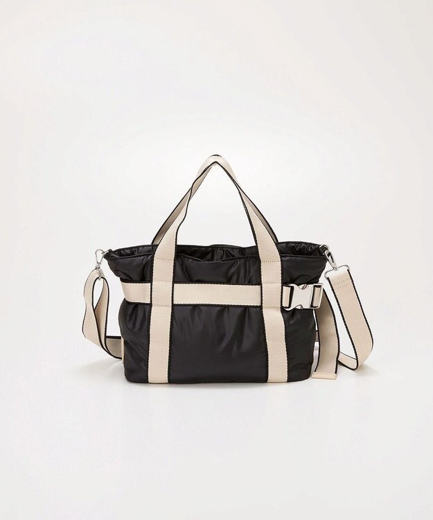 TOPKAPI 【TREASURE TOPKAPI】パデット ベルト付き 2wayトートバッグ ブラック