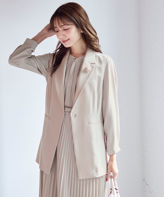 ANY SIS 【洗える】セレモニーダブルクロス ジレ