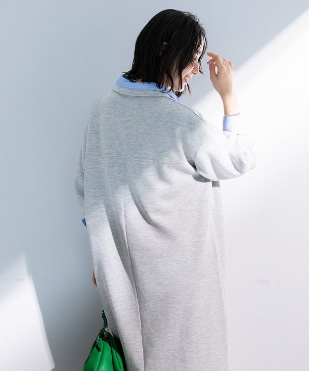 Green Parks ポロ衿ハーフＺＩＰカットワンピース Gray Mixture