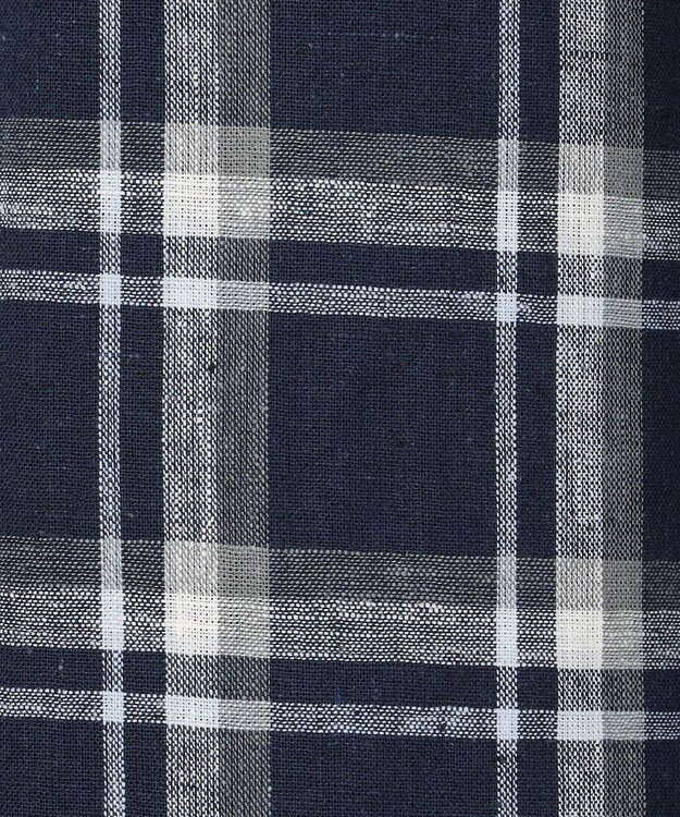 J.PRESS LADIES 【洗える】BEZ Cリネンマドラス スカート ネイビー系3