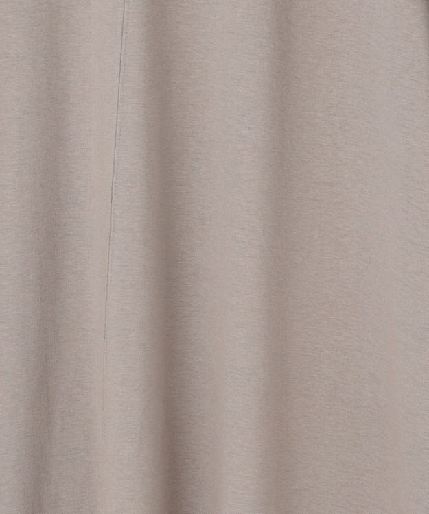 ANY 異素材コンビ ボリュームスリーブワンピース グレー