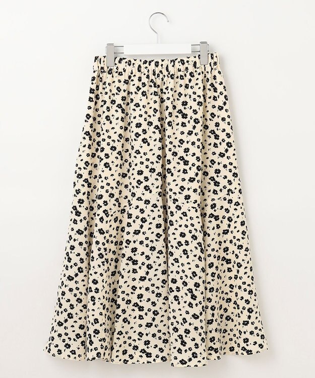 Feroux フラワープリント スカート アイボリー系9