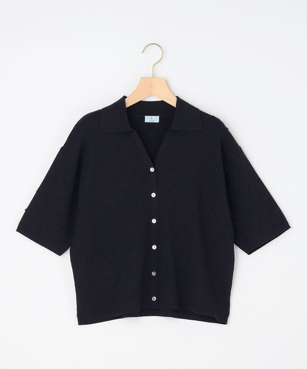 組曲 L 【先行予約・WEB限定】ポップコーンアーガイルスキッパー ニット ネイビー系