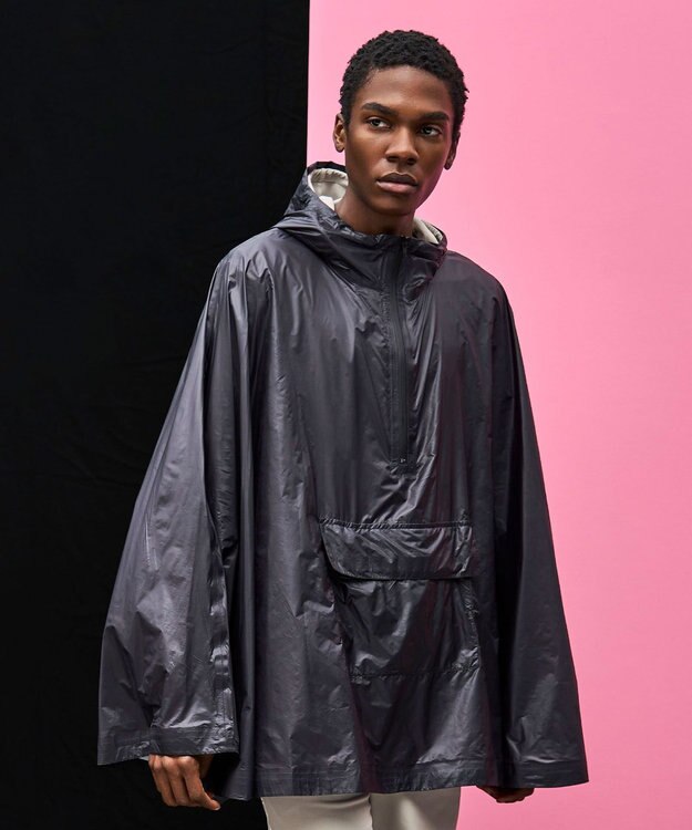 JOSEPH HOMME 新素材【撥水/超軽量/パッカブル仕様】ライトリップストップ ポンチョ ブラック系