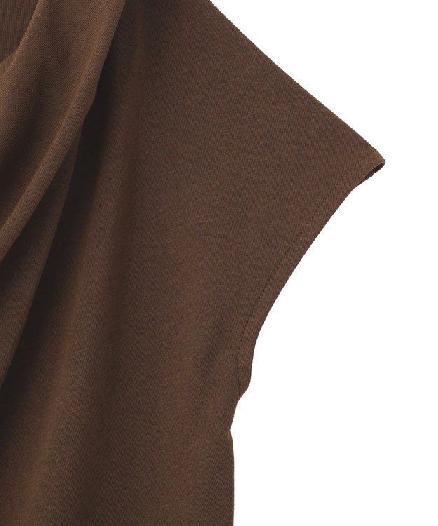 earth music&ecology フレンチスリーフドレーププルオーバー Brown