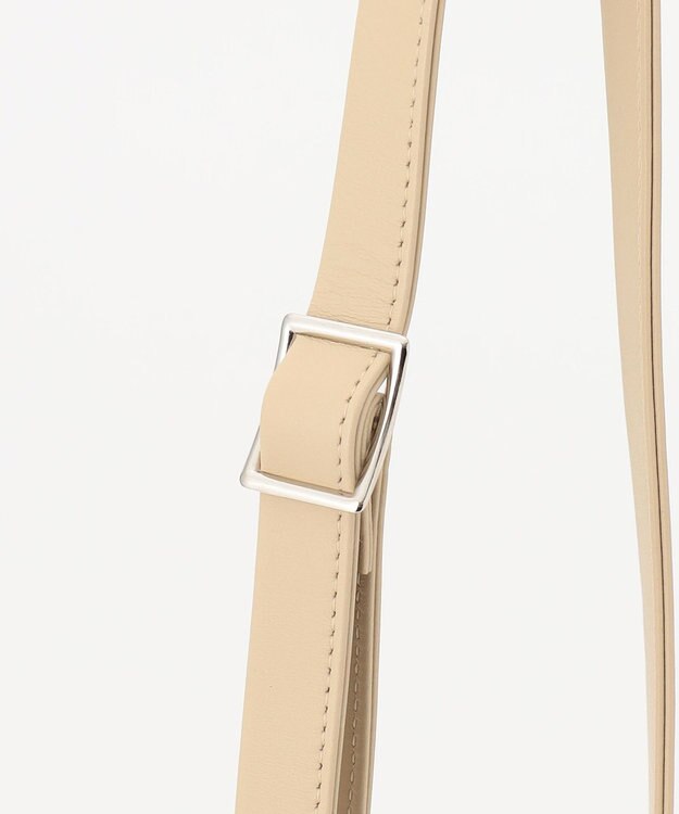 YUSHI Bon chic - SHOULDERBAG 革のショルダーバッグ ライトベージュ