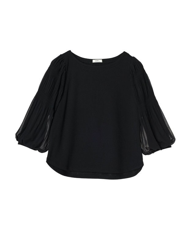 earth music&ecology マジョリカプリーツプルオーバー Black