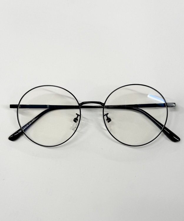 WEGO ラウンドメタルフレームアイウェア ブラック