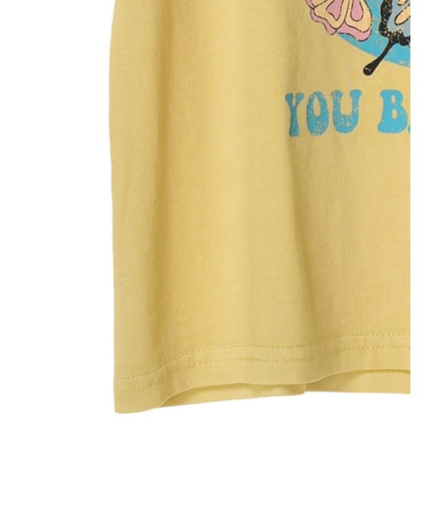 Green Parks ・Ｄｏｕｂｌｅ　Ｆｌａｇｓウ゛ィンテージライクプリントＴ Yellow