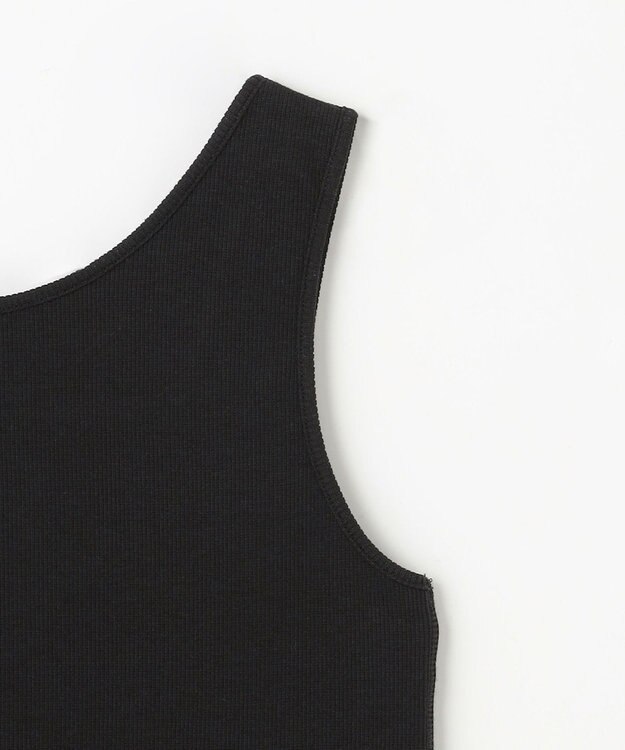 ANY L テレコタンクトップ ブラック