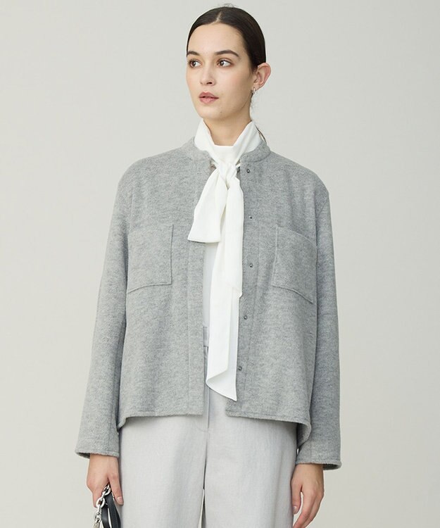 ICB L ウーレットシャギー ブルゾン ライトグレー