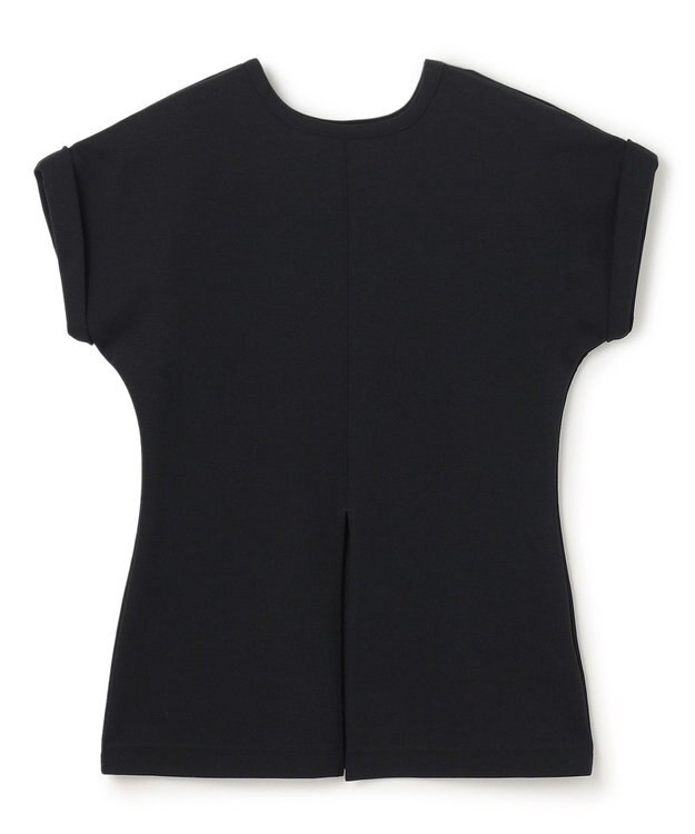 uncrave ダブルフェイスジャージー 2WAYスリットトップス ブラック