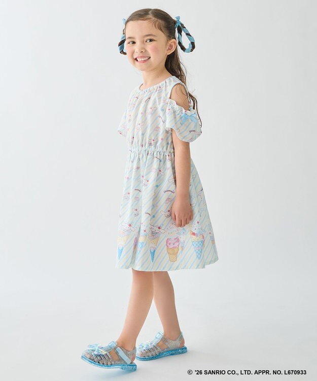 ANY KIDS 【サンリオキャラクターズ×ANY KIDS】2WAY ファンシーワンピース シナモロール×サックスブルー