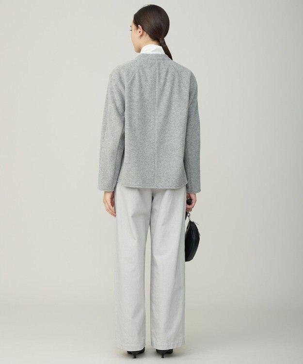 ICB L ウーレットシャギー ブルゾン チャコール